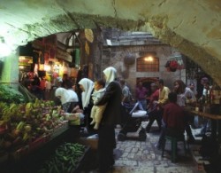 VII. station in Jerusalem Via dolorosa.