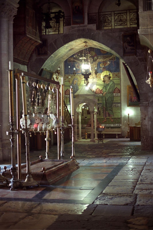 Holy Sepulcher_Holy Land_Holy Prison_Tomb of Christus_Stone of the Unction_Golgotha_Roman Catholics_Greek orthodox_