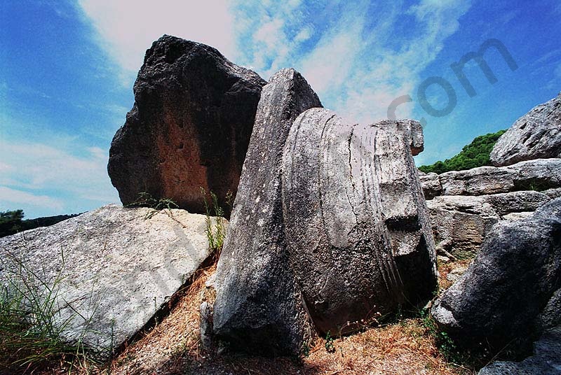 Ruins of Temple of Zeus at Olympia