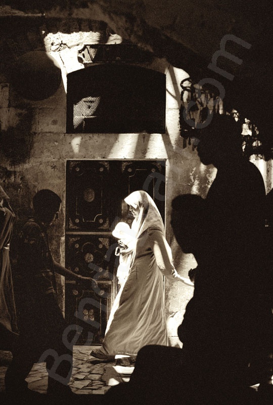  Via dolorosa, old city, Where the Judgement Gate once stood in Herod's days. The Seventh Station in jerusalem.