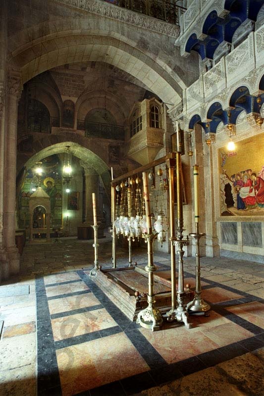 Holy Sepulcher_Holy Land_Holy Prison_Tomb of Christus_Stone of the Unction_Golgotha_Roman Catholics_Greek orthodox_