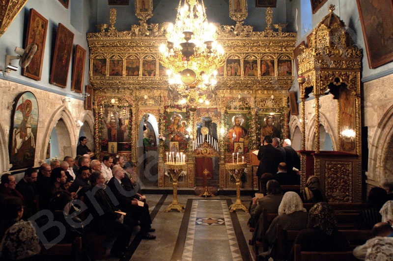 Holy Land_Holy Prison_Tomb of Christus_Golgotha_Easter in the saint Jakab chapel_Greek orthodox_in the Holy Sepulcher_