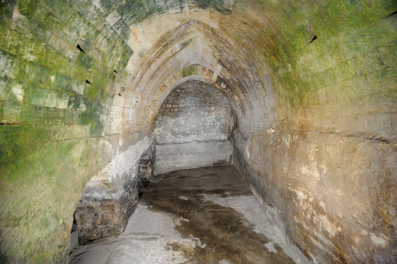 The Way of Sorrow, Second station: The Chapel of the Flagellation where tradition holds that Jesus was 
interrogated by Pilate. This modest chapel was built on the site of a Crusader oratory.

