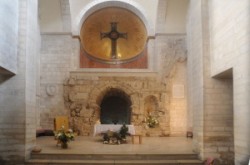 The Way of Sorrow, Second station: The Chapel of the Flagellation where tradition holds that Jesus was 
interrogated by Pilate. This modest chapel was built on the site of a Crusader oratory.

