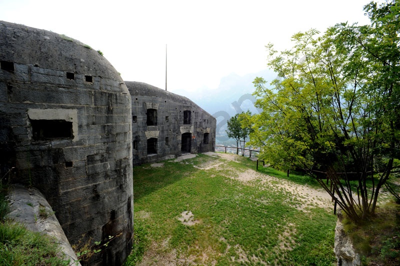 Mountain Fortresses at the Garda lake